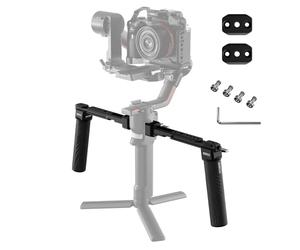 SIRUI Dual Handgrip pour DJI RS 4/RS 4Pro/RS 3/RS 3 Pro/RS 2/RSC 2/Ronin-S/Ronin-SC,Poignée de Cardan pour la Série Ronin avec Rails NATO, Cold Shoe(AM-DSH)