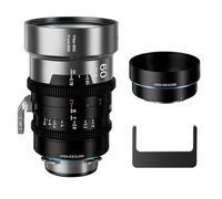 SIRUI IronStar 60mm T1.9 1.5X Objectif Anamorphique Cinéma, Plein Format Manuel, vlogging, Portrait, Focale Fixe, Monture PL Native et EF Interchangeable, Blue Flare