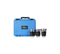SIRUI IronStar T1.9 1.5X Ensemble d'objectifs cinéma anamorphiques Cine 35 mm, 40 mm, 60 mm avec monture PL native, monture EF interchangeable, bleu évasé