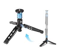 SIRUI Kit P-36, Base de Trépied en Aluminium et Adaptateur, Support Monopode P306/P326 avec Libération Rapide, Pieds Pliables, Encoche Verticale (Base Trépied et Adaptateur Uniquement)
