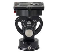 SIRUI L-20S Têtes de Trépieds en Aluminium avec Plaque Arca Swiss Quick Release, Fonction Panorama 360 ° par incréments de 5 °, Hauteur 103mm, Poids 0,33 kg, Charge 25KG, Noir