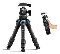 SIRUI Mini Trepied en Fibre de Carbone, 43cm Mini Trépied de Bureau en Carbone avec Rotule 360°, Trépied de Table Portable pour Caméscope Vidéo Appareil Photo Reflex, Charge Jusqu'à 10kg, AM-223+B-00K