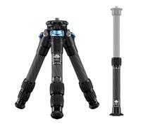 SIRUI Mini trépied, Trépied en Fibre de Carbone avec Colonne Centrale, Trépied de Bureau Léger et Portable pour Caméras, Max 660mm, Rétracté 215mm, Charge Utile 12KG, AM-223+SL-100
