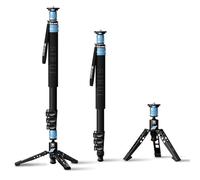 Monopode Vidéo SIRUI AM-404FL en Aluminium 190cm, Pieds Amovibles, Léger et Stable,Rotation Panoramique 360°,Charge Maximale 12 kg,Compatible Appareils Photo Canon