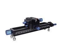 SIRUI Rail de Mise au Point Macro, Réglage Rapide pour la Photographie Rapprochée et la Macrophotographie Rail de Mise au Point Précis avec Plaque QR à Tête Pivotante à 360°, Pieds Détachables, MS18