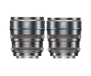 SIRUI Night Walker 16mm 75mm kit Objectifs T1.2 S35, Manual Lens Focale Fixe, Grande Ouverture, Compact et léger, vlogging, pour Monture RF, Red Komodo, Komodo X, R7, R10, C70, R50, Gris métal