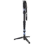 Sirui P-426S Monopode avec Griffes de stabilisation, inclinable à 20°, pivotant à 360°, en Aluminium, Hauteur : 160 cm, Poids : 1,4 kg, Charge Max. : 8 kg, Noir