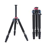 SIRUI R-4214E Trépied en Carbone Robuste avec Colonne Centrale à Engrenages, trépied Professionnel de 178 cm avec Double Plate-Forme de Montage, Charge maximale 14kg