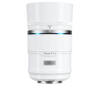 SIRUI Sniper 75mm F1.2 Grand Angle Autofocus APS-C Objectif pour X-T4, X-T5, X-H1, X-H2/H2S, X-T3, X-T30, X-S10 (Monture X, Blanc)