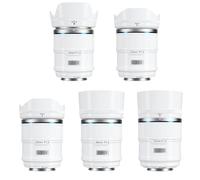SIRUI Sniper Autofocus Objectifs Kit, 16mm, 23mm, 33mm, 56mm, 75mm F1.2 Grand Angle APS-C pour A5, A6, FX30, ZV-E10 (Monture E, Blanc)