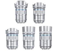 SIRUI Sniper Autofocus Objectifs Kit, 16mm, 23mm, 33mm, 56mm, 75mm F1.2 Grand Angle APS-C pour A5, A6, FX30, ZV-E10 (Monture E, Argent)