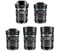 SIRUI Sniper Autofocus Objectifs Kit, 16mm, 23mm, 33mm, 56mm, 75mm F1.2 Grand Angle APS-C pour X-T4, X-T5, X-H1, X-H2/H2S, X-T3, X-T30, X-S10 (Monture X, Noir)