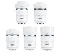 SIRUI Sniper Autofocus Objectifs Kit, 16mm, 23mm, 33mm, 56mm, 75mm F1.2 Grand Angle APS-C pour X-T4, X-T5, X-H1, X-H2/H2S, X-T3, X-T30, X-S10 (Monture X, Blanc)