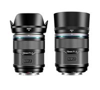 SIRUI Sniper Autofocus Objectifs Kit, 16mm, 75mm F1.2 Grand Angle APS-C pour A5, A6, FX30, ZV-E10 (Monture E, Noir)