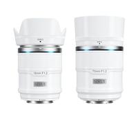 SIRUI Sniper Autofocus Objectifs Kit, 16mm, 75mm F1.2 Grand Angle APS-C pour X-T4, X-T5, X-H1, X-H2/H2S, X-T3, X-T30, X-S10 (Monture X, Blanc)