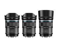 SIRUI Sniper Autofocus Objectifs Kit, 23mm, 33mm, 56mm F1.2 Grand Angle APS-C pour X-T4, X-T5, X-H1, X-H2/H2S, X-T3, X-T30, X-S10 (Monture X, Noir)