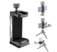Sirui Support de téléphone pour trépied avec base Arca avec trous filetés de 6,35 mm et 9,5 mm, trépied en métal pour téléphone portable avec 2 chaussures froides, adaptateur de smartphone compatible