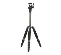 SIRUI T-025SK + B-00K Trépied de Voyage Trépied Traveller Ultra léger Carbone avec Rotule Hauteur 128 cm Poids 0,98 kg Charge 5 kg Noir