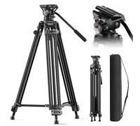 SIRUI Trépied Vidéo 73 Pouces Avec Tête de Fluide, Mécanisme de Libération Rapide, Robuste Pour Appareil Photo Reflex Numérique, Caméscope à Charge Utile de 10 KG (AVT-11)