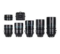 SIRUI Venus Kit d'anamorphotes Plein Format avec 1,25 x Adaptateur d'anamorphotes (kit Complet Vénus T2.9, Venus 35 mm+50 mm+75 mm+100 mm+135 mm+1,25 x Adaptateur, Montage RF)