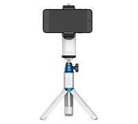 SIRUI VK-2W Stabilisateur de cardan portable et bâton Selfie, Compatible avec la plupart des smartphones, avec éclairage d'appoint, Miroir et connexion Bluetooth, Blanc
