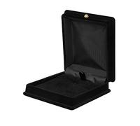 Sirxlevcy 1 x Velours Collier Chaîne Affichage Boîte De Rangement Cadeau Cas Titulaire Titulaire Organisateur - Noir