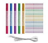 Sirxlevcy 100 Pièces Carillon à Vent Bricolage Carillon à Vent Creux Carillon à Vent pour Bricolage Tube Métallique en Aluminium Vocaliser