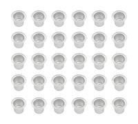 Sirxlevcy 100 Pièces de Bougies en Métal Insère Une Tasse de Bougeoir pour la Cire Dégoulinant de Diamètre de Table en Bois 0,87 Pouces