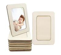 Sirxlevcy 12 Pièces Cadres Photo en Bois Bricolage Cadres Photo en Bois Inachevé Cadres Photo Debout pour Photos 4 X 6 Pouces,