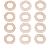 Sirxlevcy 150 PièCes 25 Mm / 1 Pouce Anneau D'Artisanat en Bois Anneaux en Bois Non Cercle Pendentif en Bois Connecteurs pour Projets de Bricolage