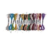 Sirxlevcy 19 PièCes SéRies à Broder MéTallique à Broder Multicolore à Broder Scintillant pour Point de Croix