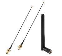 Sirxlevcy 2 PCS/Lot 2.4GHz 3DBi WiFi 2.4G Antenne Antenne RP-SMA Mâle Routeur sans + PCI U.FL IPX vers RP SMA Câble Queue de Cochon Mâle