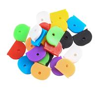 Sirxlevcy 24 Bouchons De Clé avec Couverture De Clé Flexible pour Une Identification Facile des Clés De Porte, Multicolore
