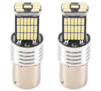 Sirxlevcy 2X 1156LED Canbus 15 SMD BA15S P21W Feu de Frein de Voiture Blanc 6000K Haute Puissance