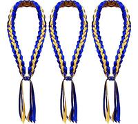 Sirxlevcy 3PCS 2023 Leis Polyester Graduation Lei pour Graduation Tressé Graduation Leis Classe de 2023 Graduation