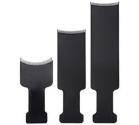 Sirxlevcy 3PièCes SéRies Cheveux Longs Mettant en éVidence la Coupe Conseil Coiffeur Peigne Plat Conseil Paddle pour Coloration des Cheveux Teinture Bricolage Coiffure Outil de Teinte (Noir)