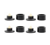 Sirxlevcy 4 Jeux de Pointes D'Amortissement à Ressort pour Haut-Parleurs de Scène KTV, Isolation en Aluminium, Support HiFi Noir