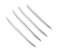 Sirxlevcy 4 PièCes Chrome Acier Inoxydable PoignéE de Porte ExtéRieure Moulage Garniture Couverture Portes ExtéRieures PoignéE Couverture pour SéRie 5 F10 F18