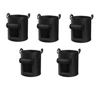 Sirxlevcy 5 Paquets de Culture Pommes Terre de 10 Gallons, de Pommes Terre TrèS RéSistants pour Culture Pommes de Terre, de Culture de Pommes de Terre en Tissu avec Rabat