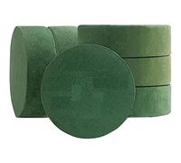 Sirxlevcy 6 Paquets de Blocs de Mousse Florale Ronde 6,5 Pouces de Mousse Florale Sèche pour Fleur Artificielle pour la Décoration de Fête de Fleurs D'Allée de Mariage