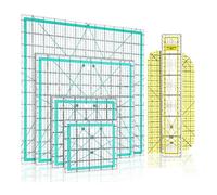 Sirxlevcy 6 Pièces de Règle de Quilting, Règle de Repassage et Règle en Acrylique Transparente avec Marques Claires