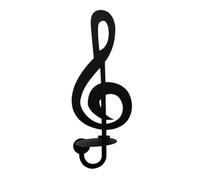 Sirxlevcy A-Bougeoir Mural, Créatif Fait à la Main en Métal en Forme de Clé de Note de Musique, Présentoir de Bougie Chauffe-Plat, Décoration D'Intérieur Facile à Installer et à Utiliser