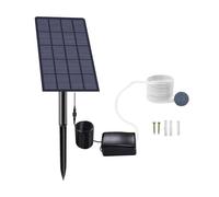 Sirxlevcy Aérateur D'Étang Solaire, Aérateur D'Oxygène D'Aquarium, Pompe à Air, Aérateur de Pêche avec Tuyau, Pierre à Air