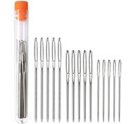 Sirxlevcy Aiguille à Repriser Grand œIl Aiguille à Coudre en Tube Transparent, Aiguille à Repriser pour Laine, Crochet et à Tricoter