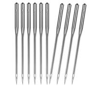 Sirxlevcy Aiguilles de Machine à Coudre Robustes 110/18 Aiguilles de Machine à Coudre Quliting pour Machine à Coudre Domestique 50 Pièces