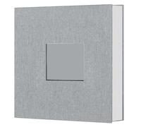 Sirxlevcy Album Photo Auto-Adhésif Gris Album Photo Album de Scrapbooking avec Fenêtre D'Affichage d'image, Album de Scrapbooking de 40 Pages, Livre de Souvenirs avec Couverture en Lin