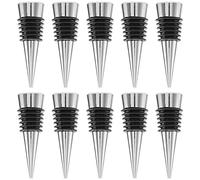 Sirxlevcy Bouchon de Vin, 10 PièCes Bouchons de Bouteille RéUtilisables avec éTanche à L'Air, Bouchon de Vin Bricolage pour Bar, FêTe de Vacances, Garde Le Vin Frais