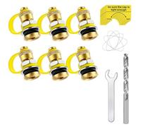 Sirxlevcy Bouchons D'AéRation Bidon Gaz Carburant, Paquet 6, Kit Ventilation Bidon Gaz Carburant AméLioré, Utilisé pour Toutes Bidons Gaz, RéServoir Carburant, Cruche D'Eau, AméLiore DéBit