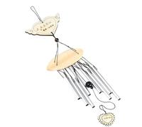 Sirxlevcy C Carillons éOliens en MéTal Cloche de Jardin Carillon éOlien Cloches de FenêTre DéCoration Murale DéCoration de Maison Cloche à Vent en Bois