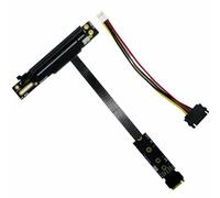 Sirxlevcy Câble Adaptateur VGA Pratique Multifonctionnel M.2 vers PCIE X16 pour SSD M.2 Nvme Gen4 vers PCIE 4.0 X4ES, 25 cm et Facile à Utiliser